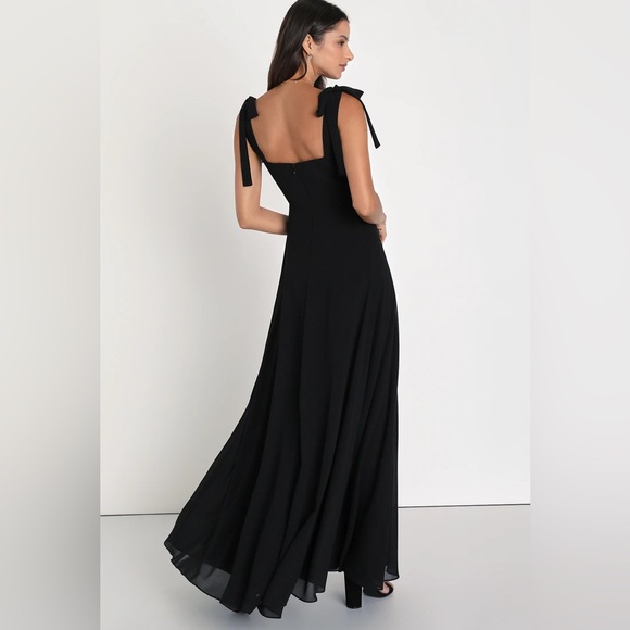 Lulu's Elegant Black Maxi Dress - Picture 4 of 8